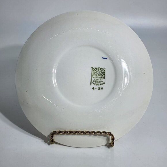 Vintage Cobalt Blue Ceramic Collector Plate With Ship Scene and Gold Accents - Picture 8 of 12